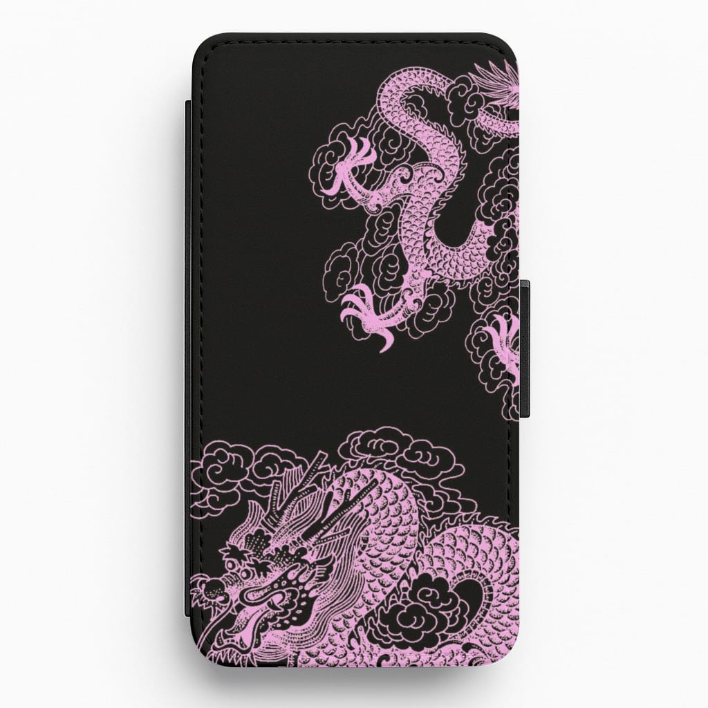 Purple Dragon Flip / Wallet Phone Case