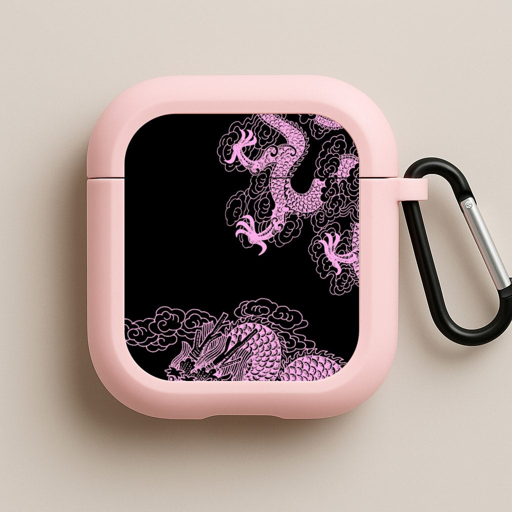 Purple Dragon Pink AirPods Case