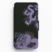 Purple Dragon Flip / Wallet Phone Case 1