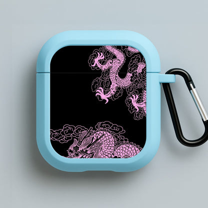 Purple Dragon Blue AirPods Case