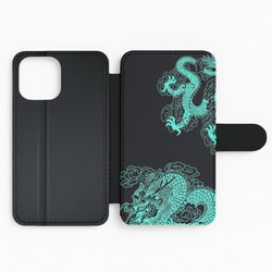 Green Dragon Flip Phone Case
