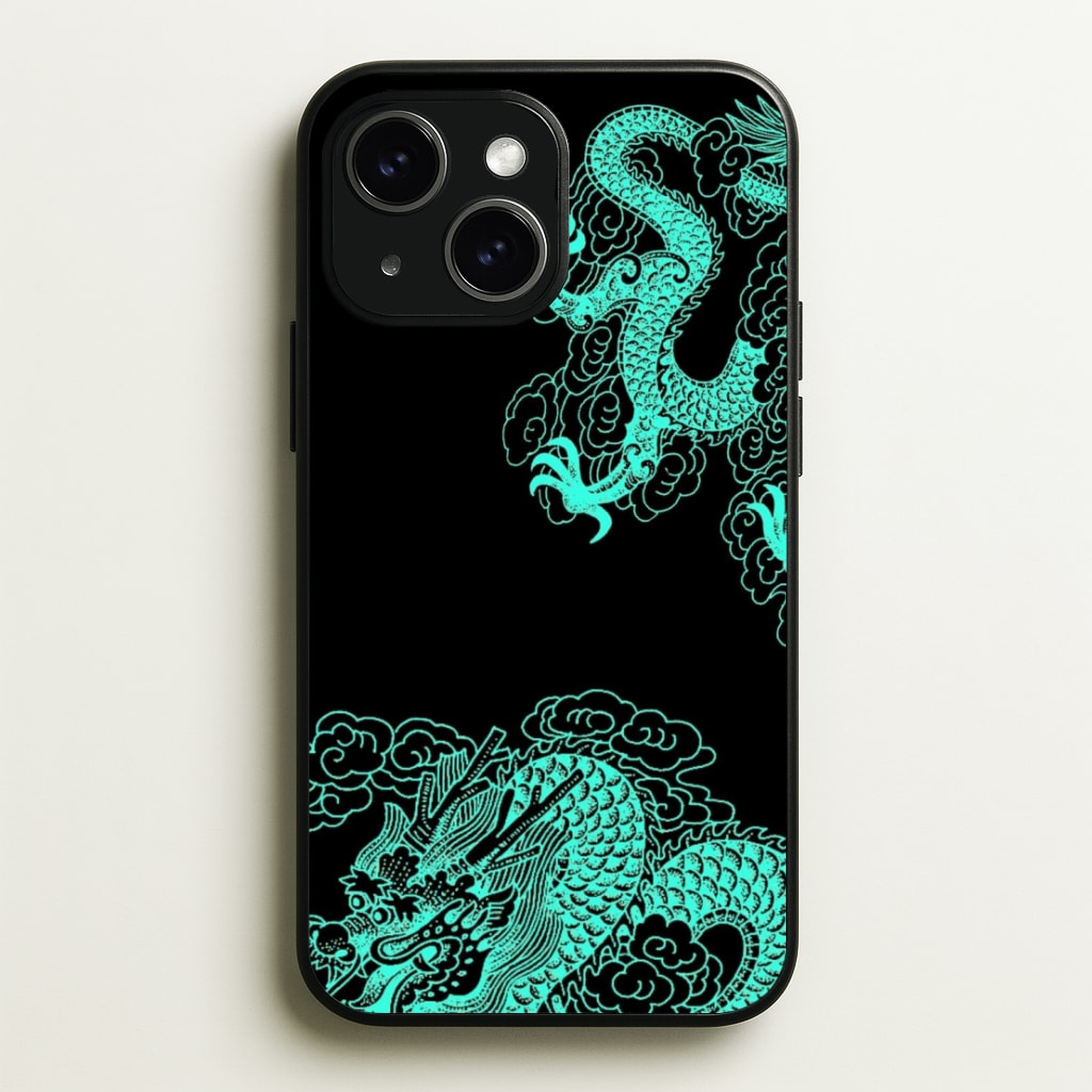 Green Dragon  - Dragon Phone Case for iPhone 15