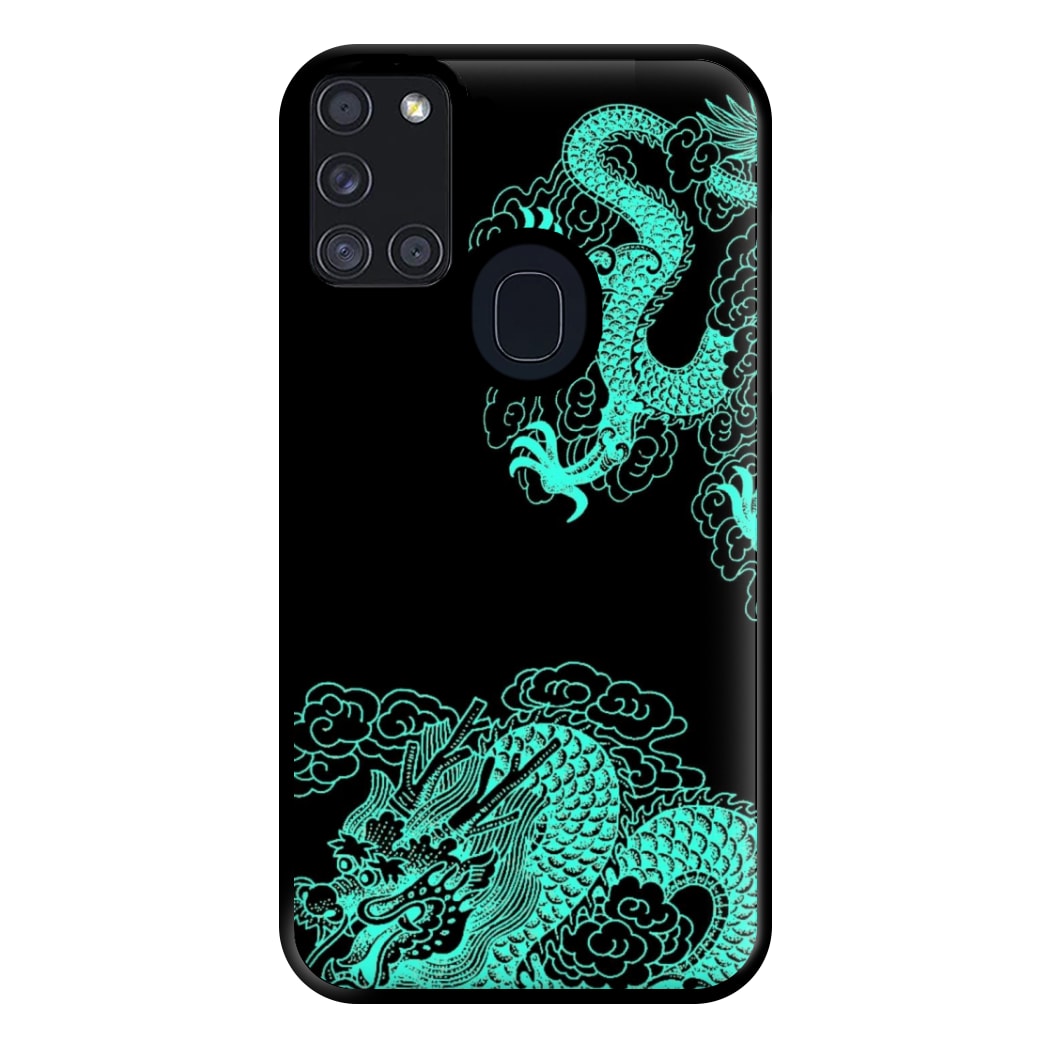 Green Dragon Phone Case for Galaxy A21s