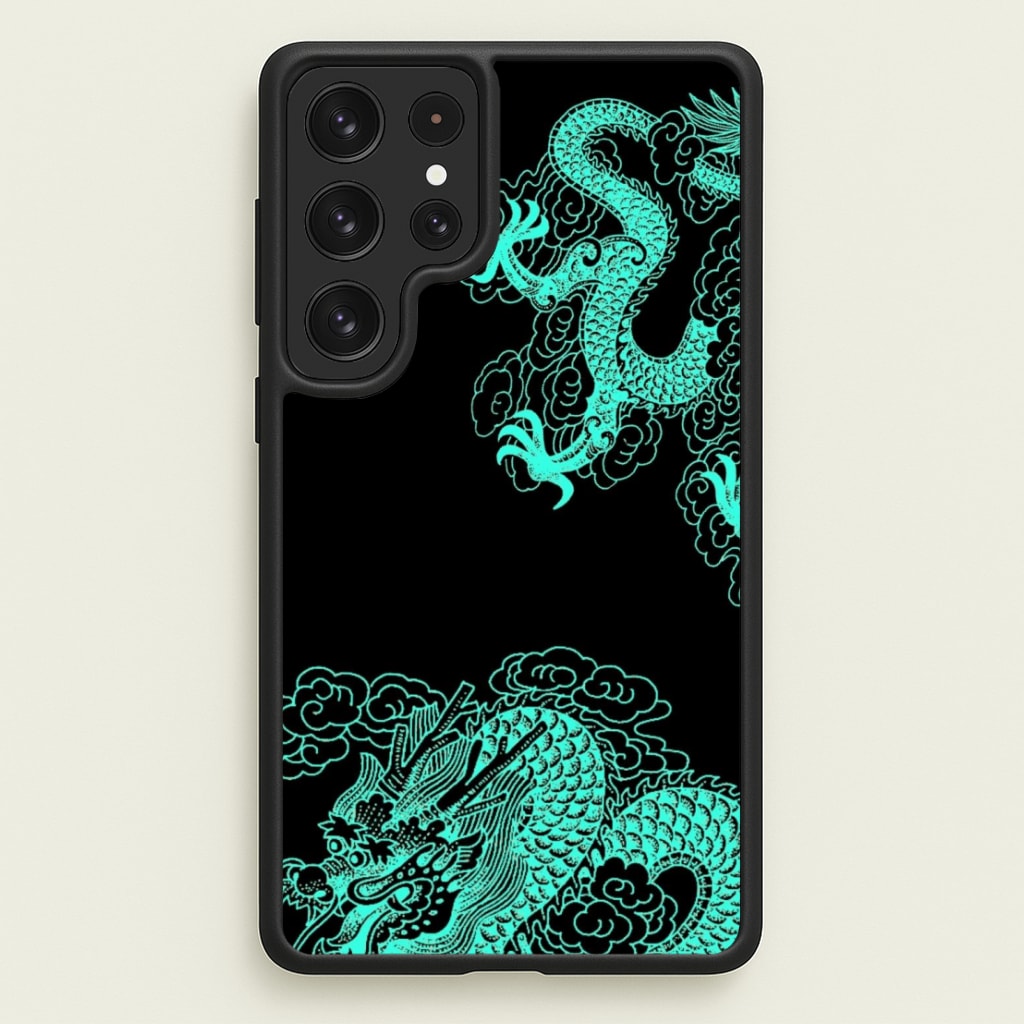 Green Dragon  - Dragon Phone Case for Galaxy S22 Ultra