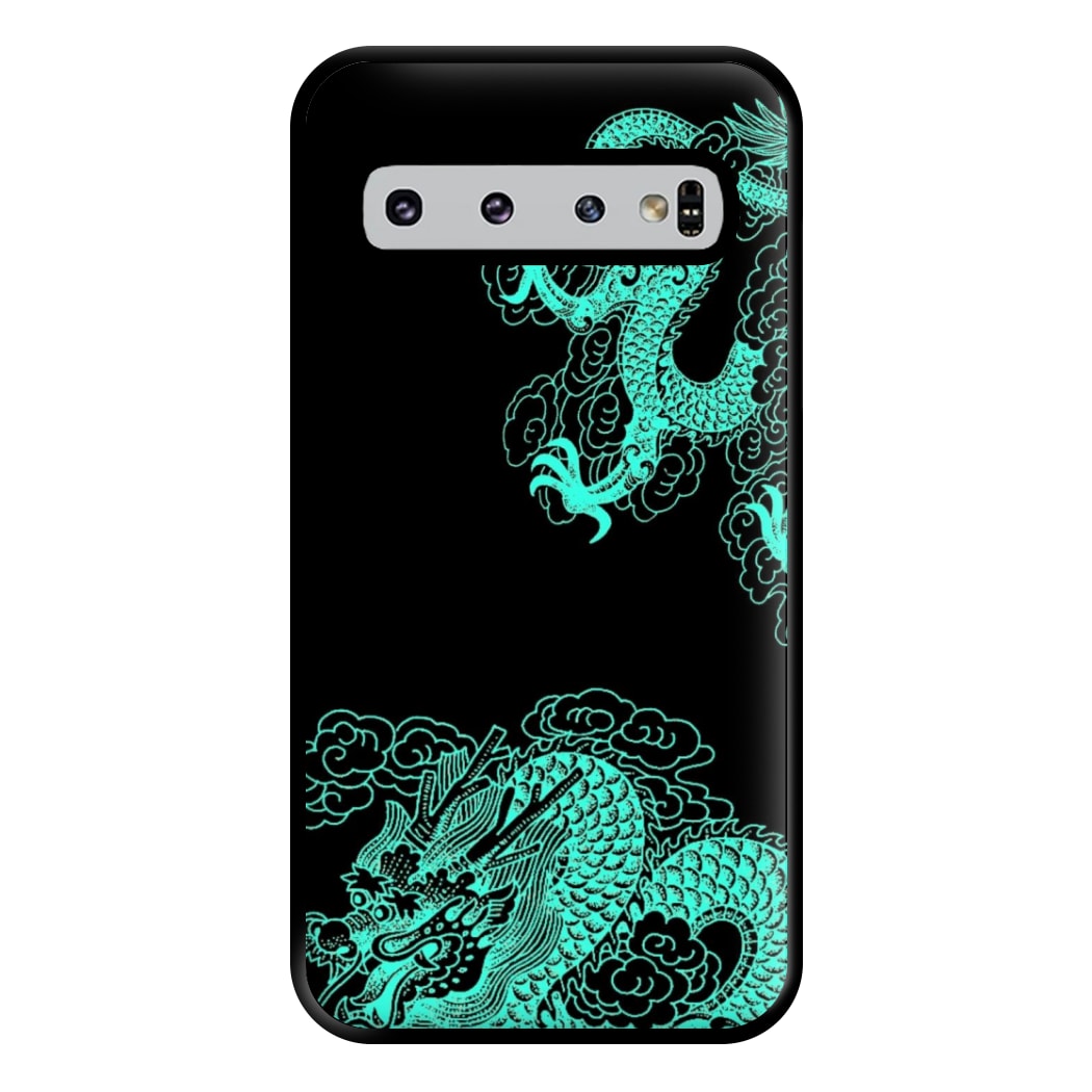 Green Dragon Phone Case for Galaxy S10 Plus