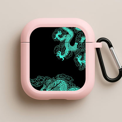 Green Dragon Pink AirPods Case
