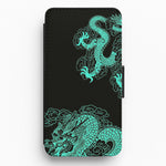 Green Dragon Flip / Wallet Phone Case