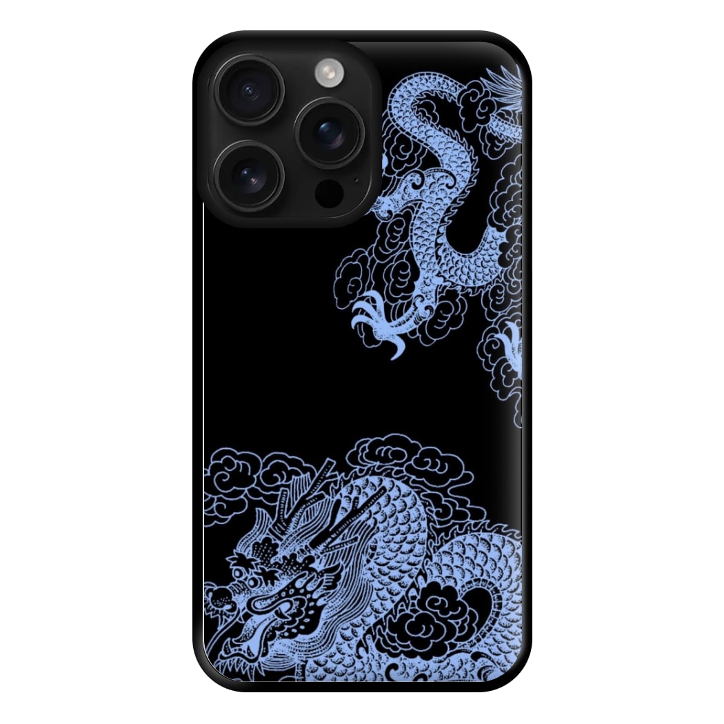 Dark Blue Dragon Phone Case