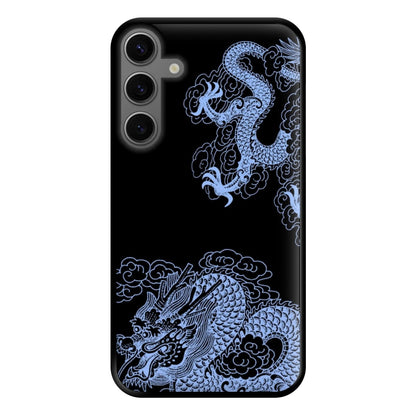 Dark Blue Dragon Phone Case for Galaxy S23FE