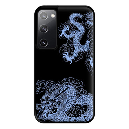 Dark Blue Dragon Phone Case for Galaxy S20