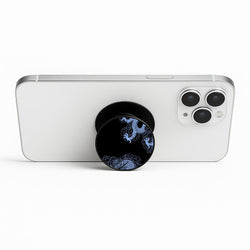 Dark Blue Dragon Phone Stand