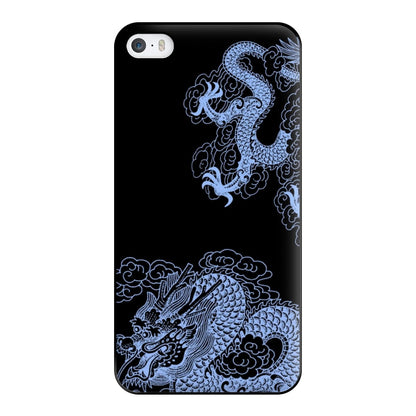 Dark Blue Dragon Phone Case for iPhone 5 / 5s / SE 2016