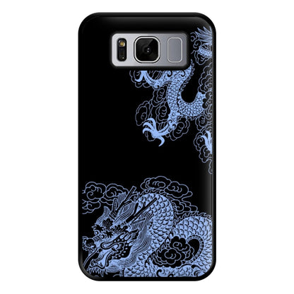 Dark Blue Dragon Phone Case for Galaxy S8 Plus