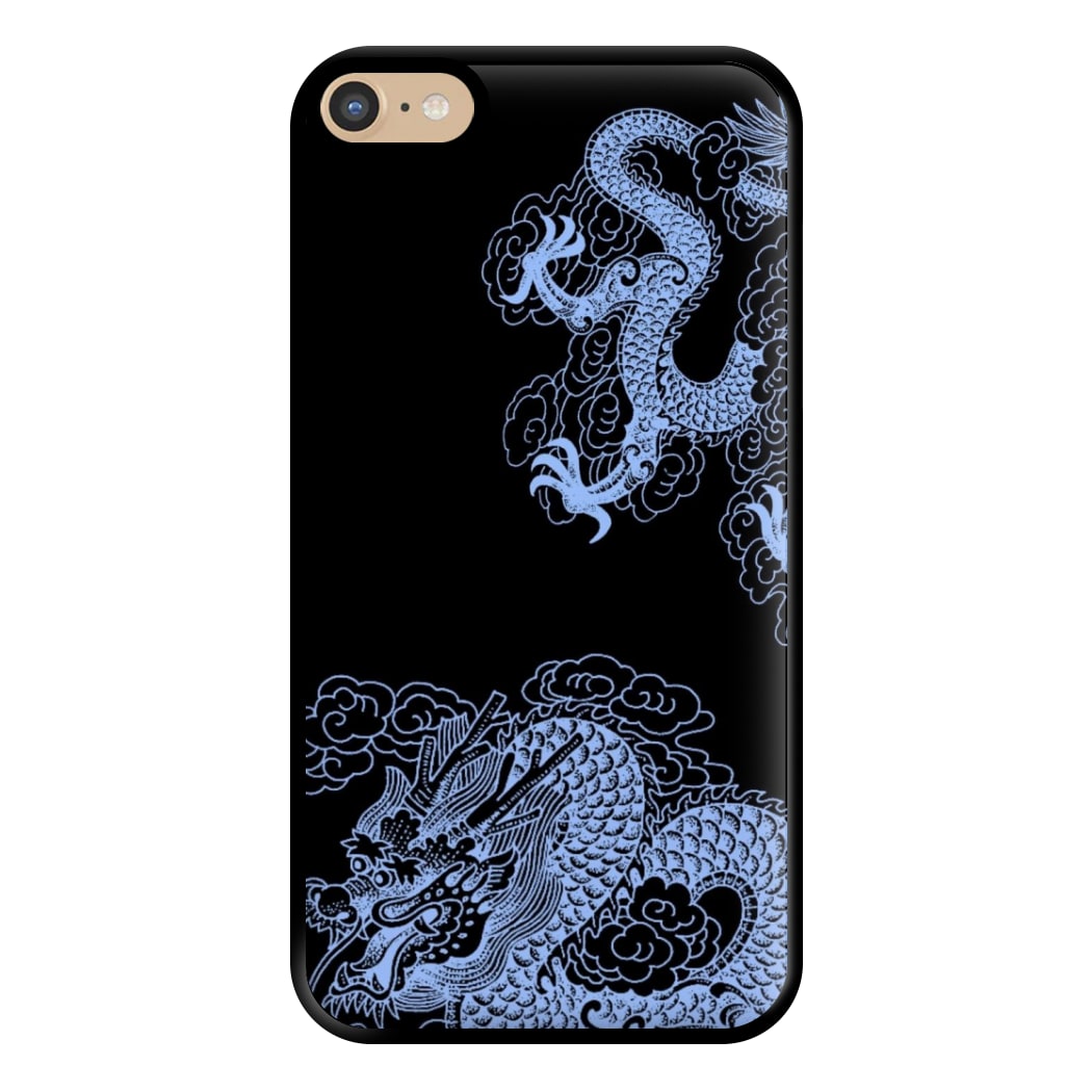 Dark Blue Dragon Phone Case for iPhone 6 Plus / 7 Plus / 8 Plus