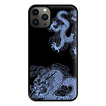 Dark Blue Dragon Phone Case for iPhone 13