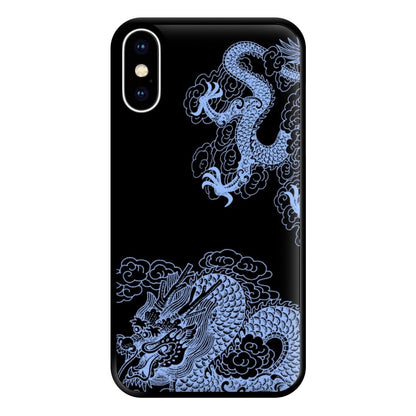 Dark Blue Dragon Phone Case for iPhone XS Max