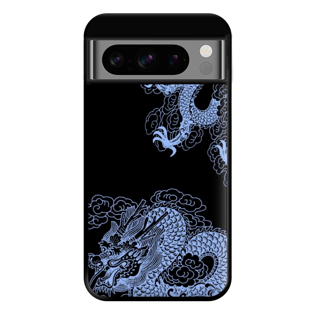 Dark Blue Dragon Phone Case for Google Pixel 8 Pro