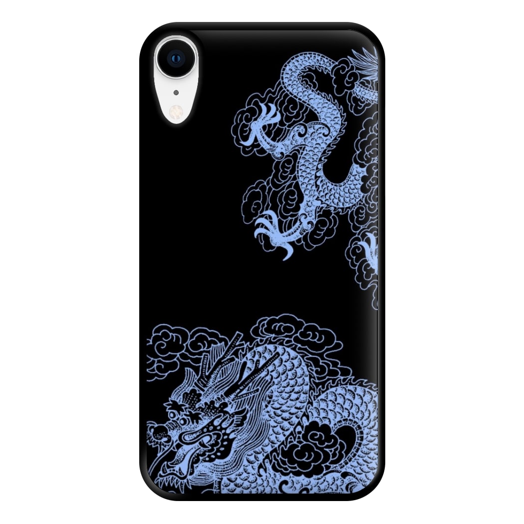 Dark Blue Dragon Phone Case for iPhone XR