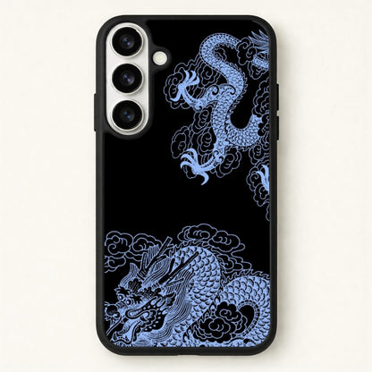 Dark Blue Dragon Phone Case for Galaxy S26 Plus