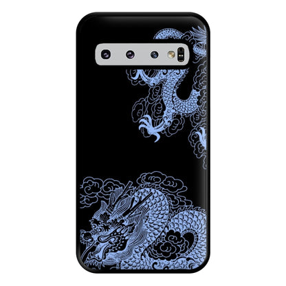 Dark Blue Dragon Phone Case for Galaxy S10 Plus