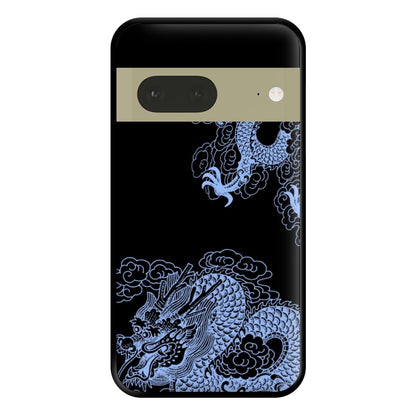 Dark Blue Dragon Phone Case for Google Pixel 7a