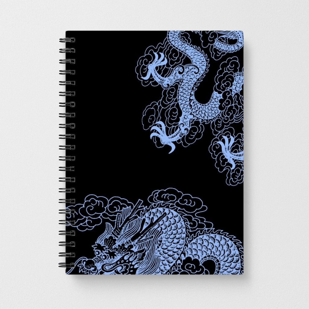 Dark Blue Dragon Notebook