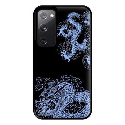 Dark Blue Dragon Phone Case for Galaxy S20FE