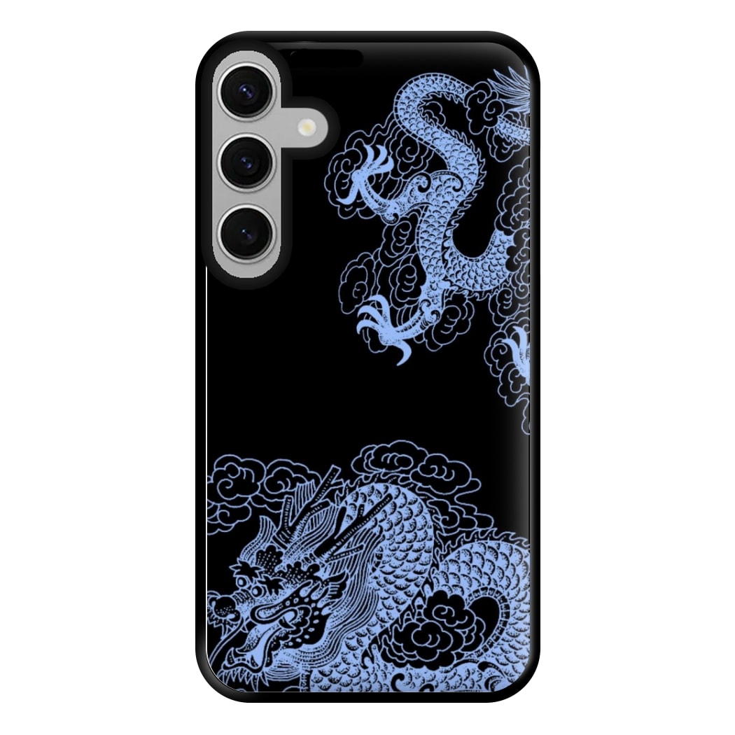 Dark Blue Dragon Phone Case for Galaxy S24FE