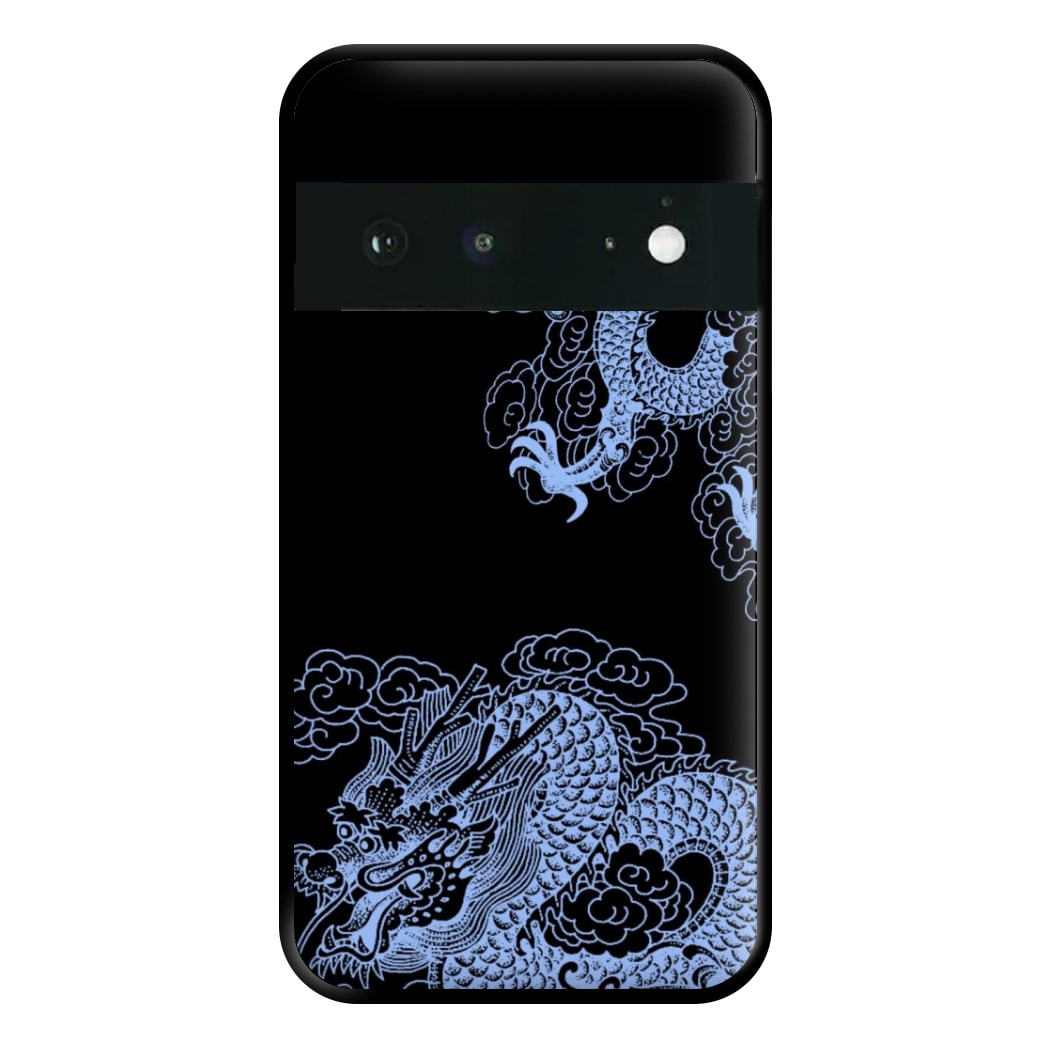 Dark Blue Dragon Phone Case for Google Pixel 6a