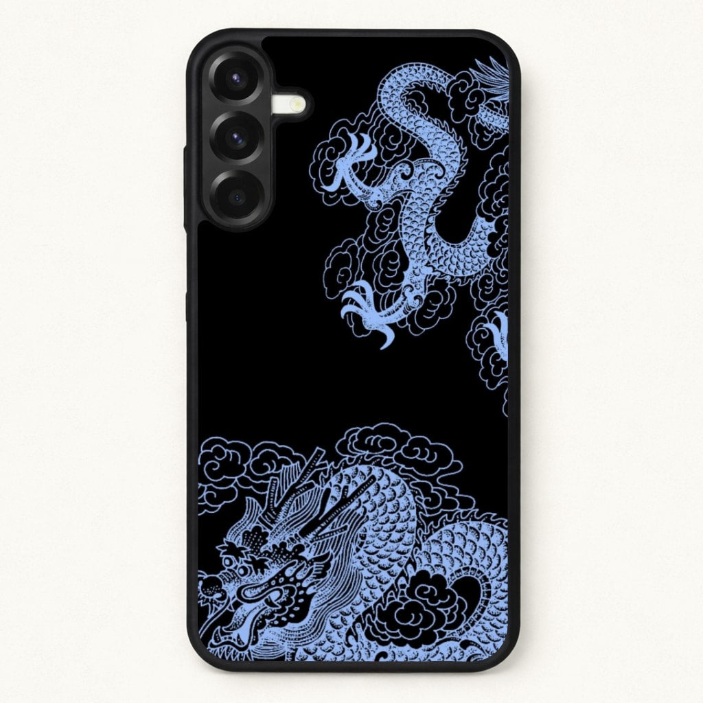 Dark Blue Dragon Phone Case for Galaxy A57