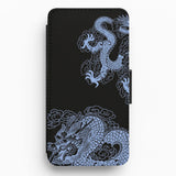 Dragon Patterns Wallet Phone Cases