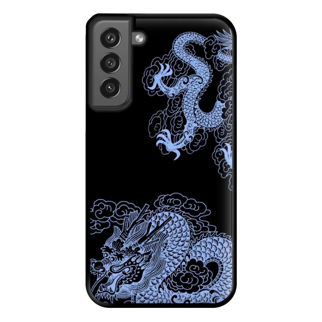 Dark Blue Dragon Phone Case for Galaxy S21FE