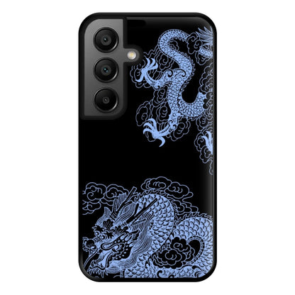 Dark Blue Dragon Phone Case for Google Pixel 8