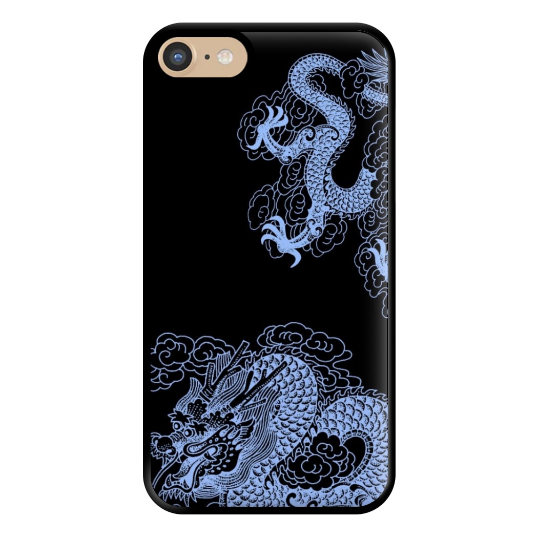 Dark Blue Dragon Phone Case for iPhone 6 / 7 / 8 / SE