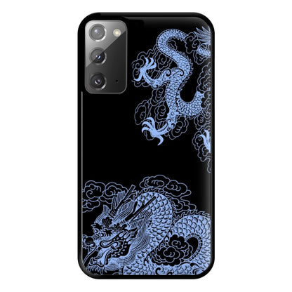 Dark Blue Dragon Phone Case for Galaxy Note 20 Ultra