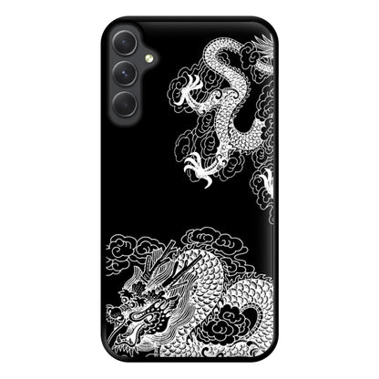 White Dragon Phone Case for Galaxy A34