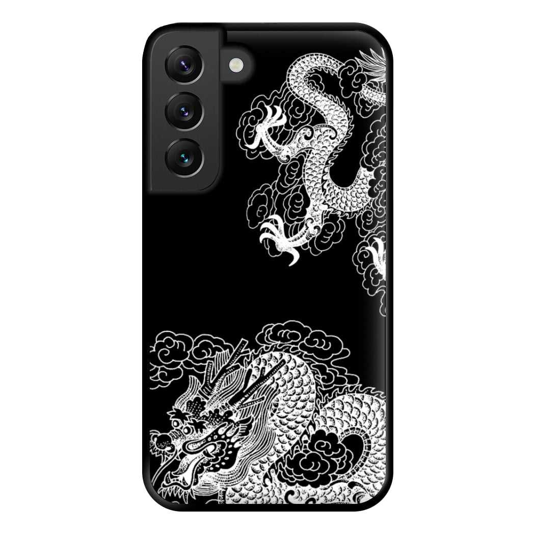 White Dragon Phone Case for Galaxy S22 Plus