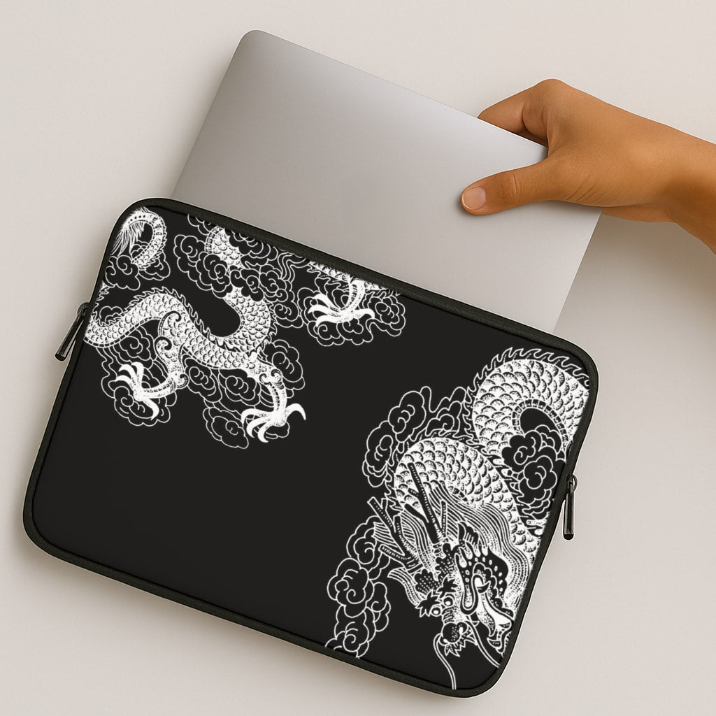 White Dragon MacBook Case