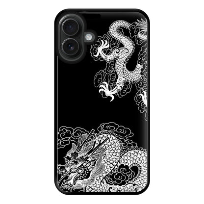 White Dragon Phone Case for iPhone 16 Plus