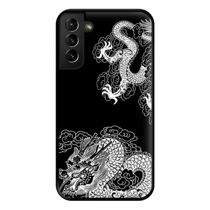 White Dragon Phone Case for Galaxy S21 Plus