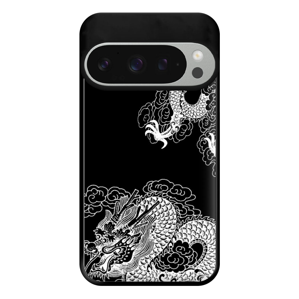 White Dragon Phone Case for Google Pixel 9 Pro XL