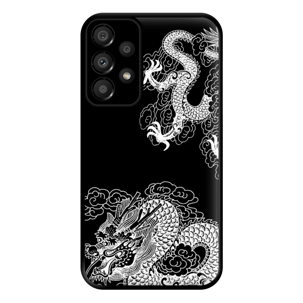 White Dragon Phone Case for Galaxy A33