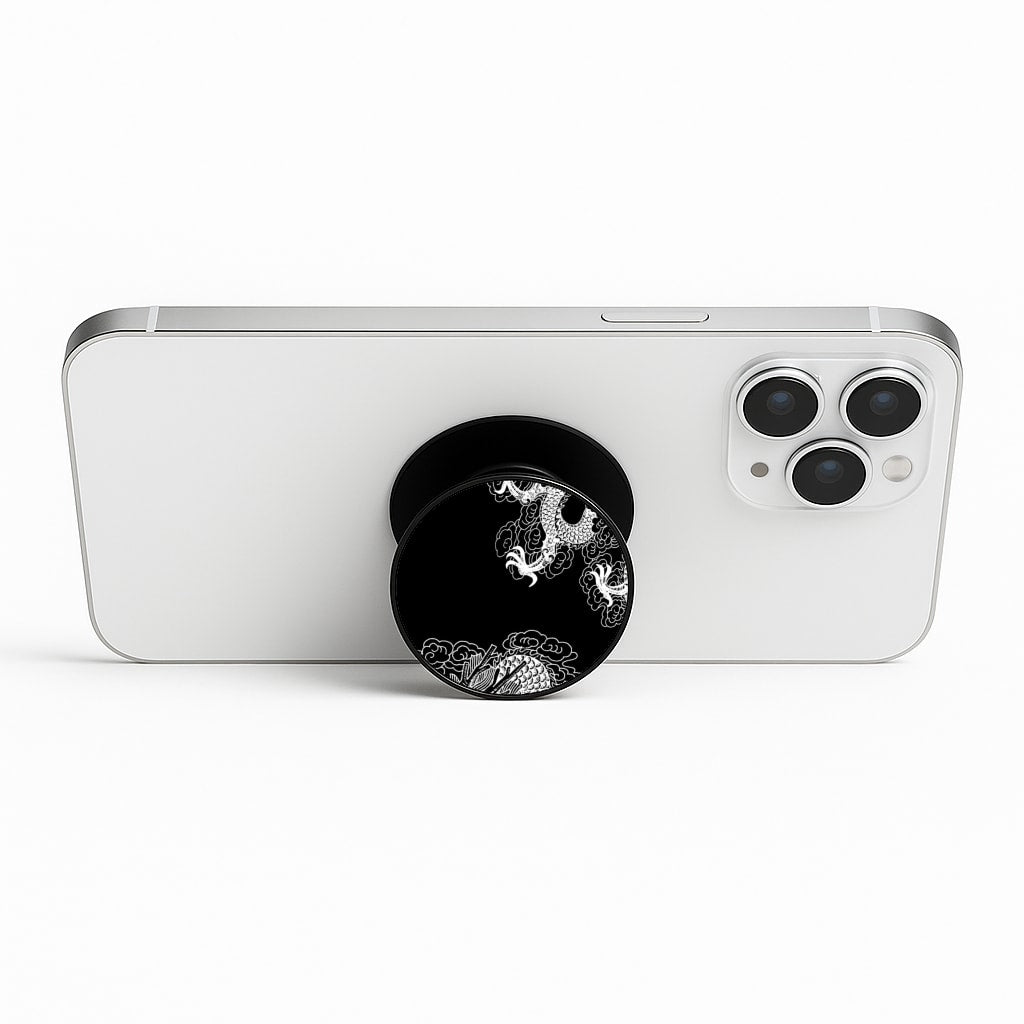White Dragon Phone Stand