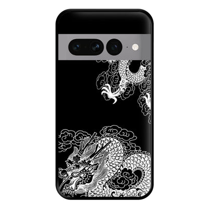 White Dragon Phone Case for Google Pixel 7 Pro