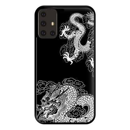 White Dragon Phone Case for Galaxy A71