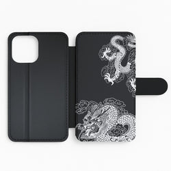White Dragon Flip Phone Case