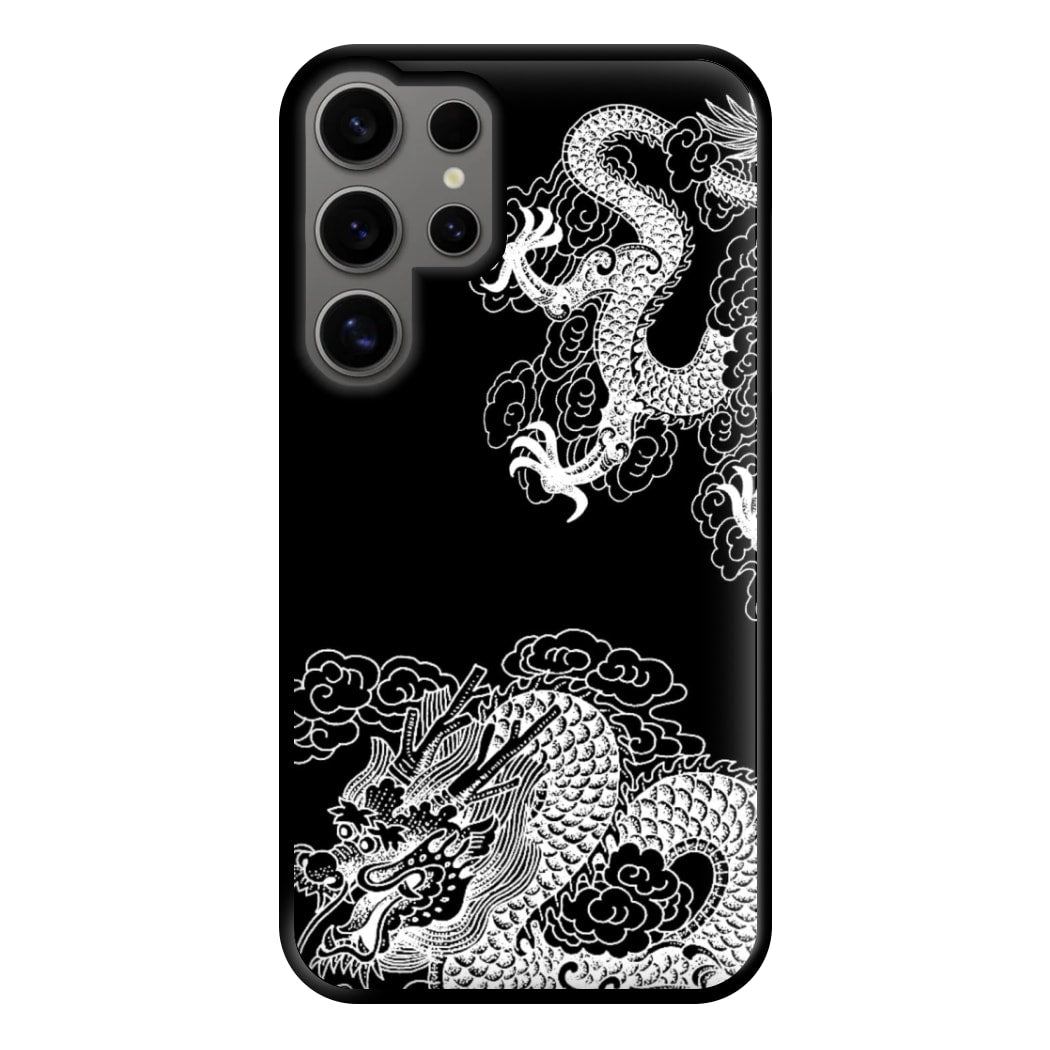 White Dragon Phone Case for Galaxy S24 Ultra