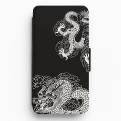 White Dragon Flip / Wallet Phone Case
