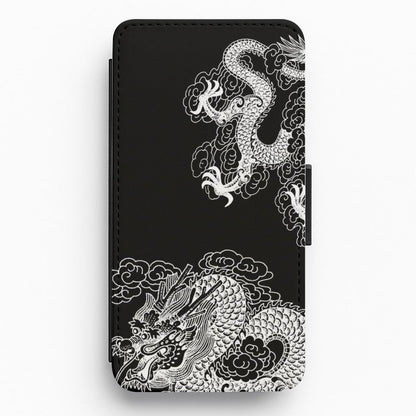 White Dragon Flip / Wallet Phone Case