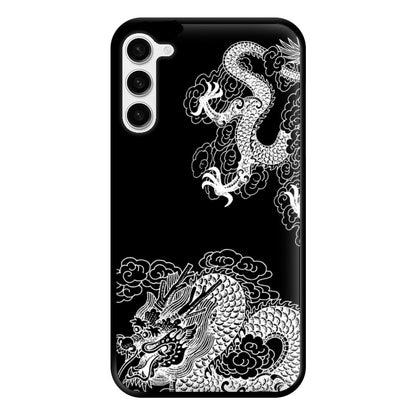 White Dragon Phone Case for Galaxy S23 Plus